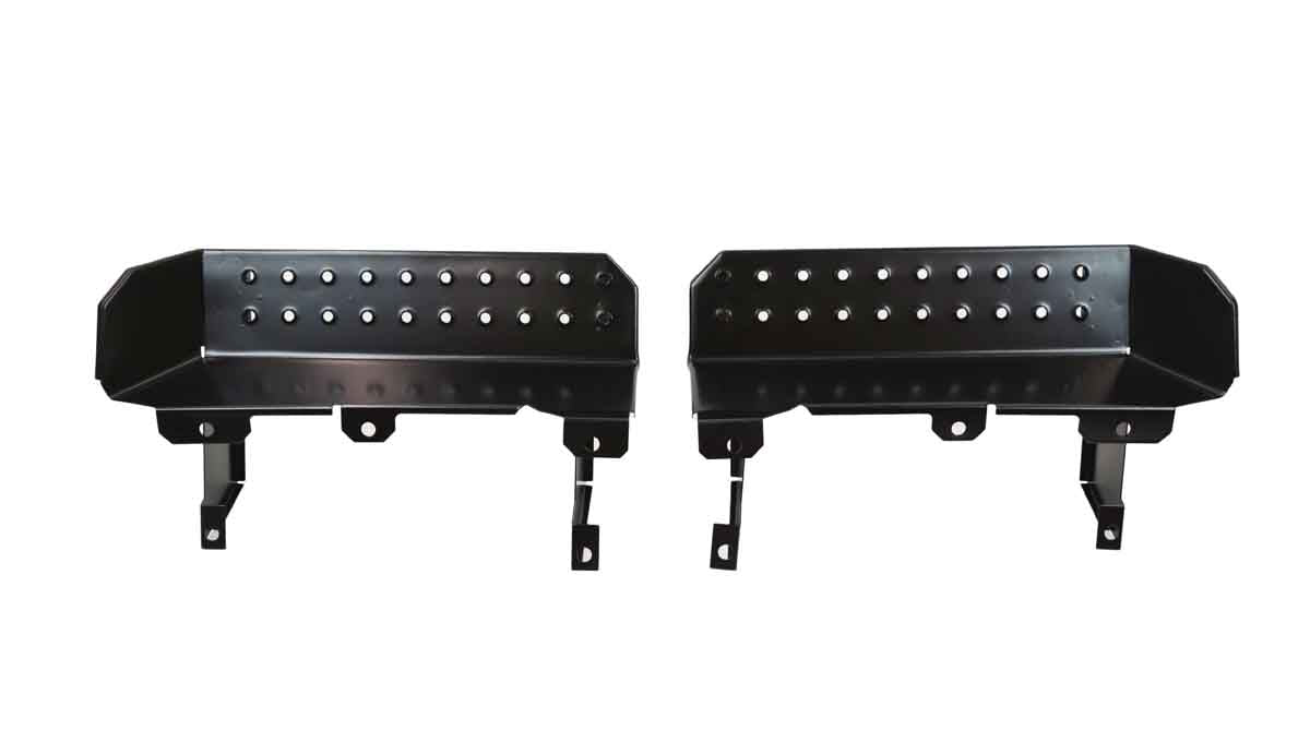 Kentrol 50432 Side Steps Pair for 1976-1995 Jeep CJ Wrangler YJ - Powdercoat Black