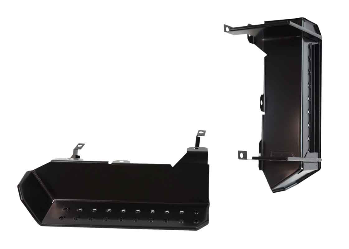 Kentrol 50432 Side Steps Pair for 1976-1995 Jeep CJ Wrangler YJ - Powdercoat Black