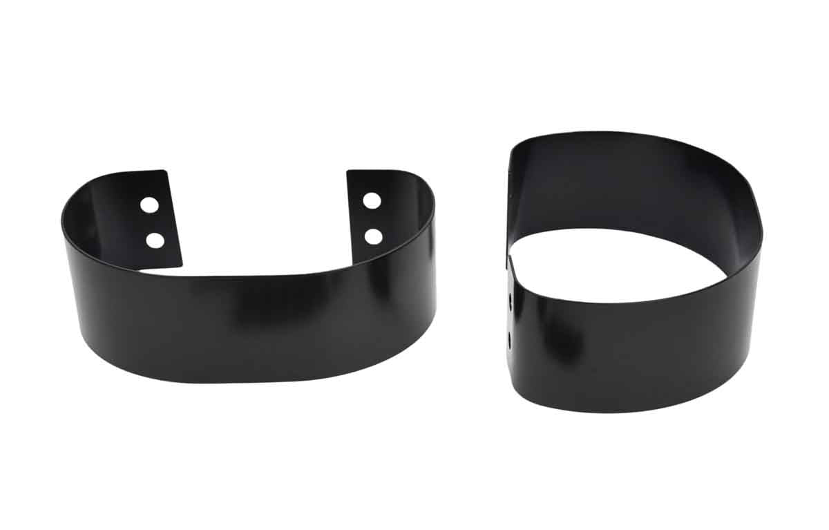 Kentrol 50438 Bumperettes Pair for 1976-1995 Jeep CJ Wrangler YJ - Powdercoat Black