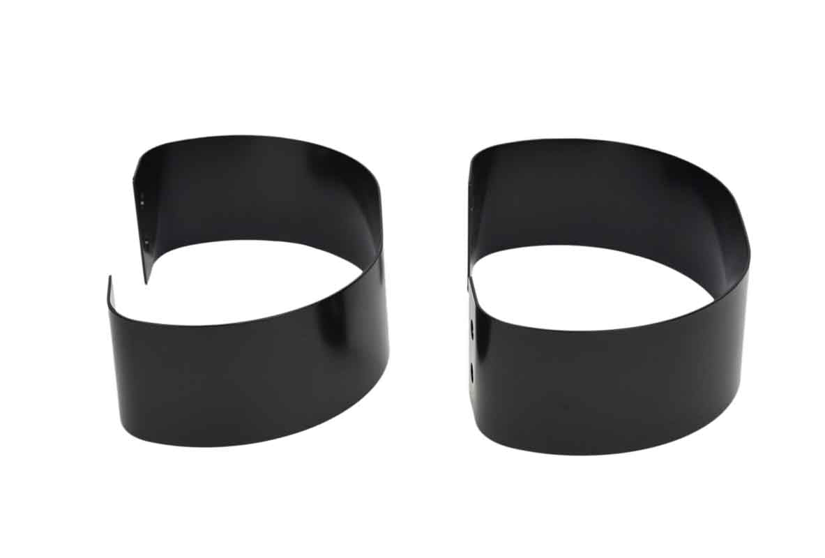 Kentrol 50438 Bumperettes Pair for 1976-1995 Jeep CJ Wrangler YJ - Powdercoat Black