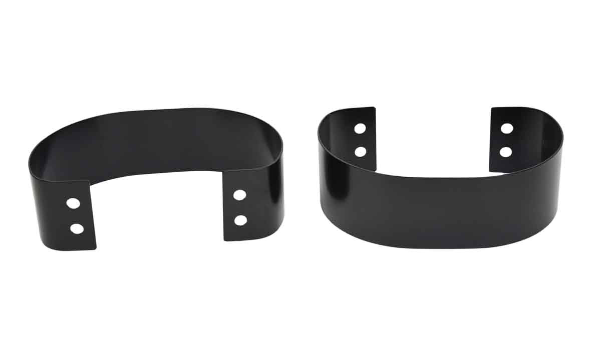 Kentrol 50438 Bumperettes Pair for 1976-1995 Jeep CJ Wrangler YJ - Powdercoat Black