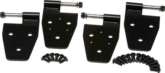 Kentrol 50441 Half Door Hinge Set 4 Piece for 1987-1995 Jeep Wrangler YJ - Powdercoat Black