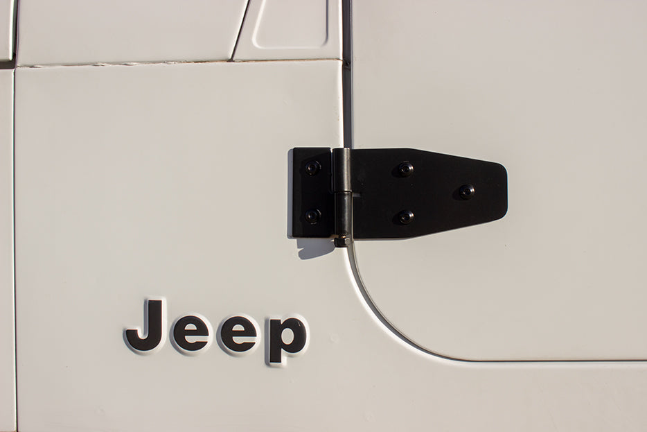 Kentrol 50441 Half Door Hinge Set 4 Piece for 1987-1995 Jeep Wrangler YJ - Powdercoat Black