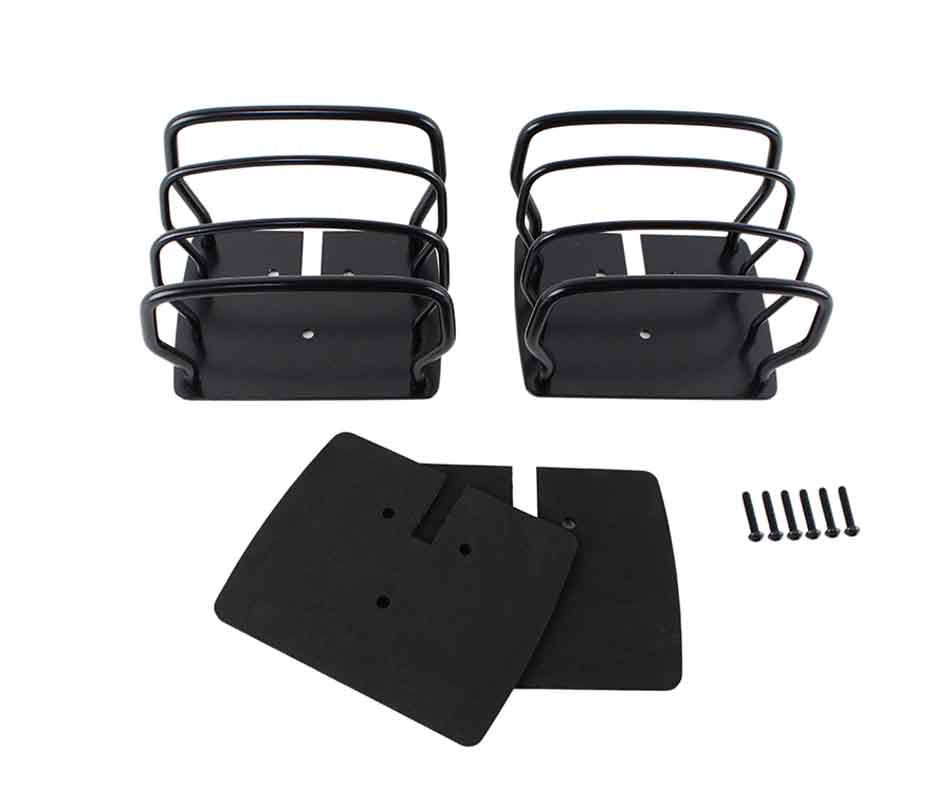 Kentrol 50497 Taillight Guards Pair for 1976-2006 Jeep CJ Wrangler YJ TJ LJ - Powdercoat Black