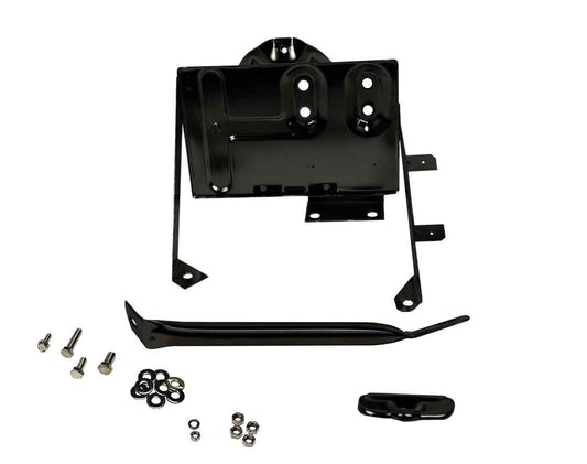 Kentrol 50498 Battery Tray with Support Arm for 1976-1986 Jeep CJ5 CJ7 CJ8 - Powdercoat Black