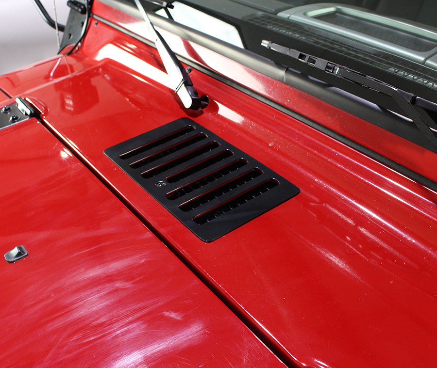 Kentrol 50500 Hood Vent for 1997-2006 Jeep Wrangler TJ LJ - Powdercoat Black