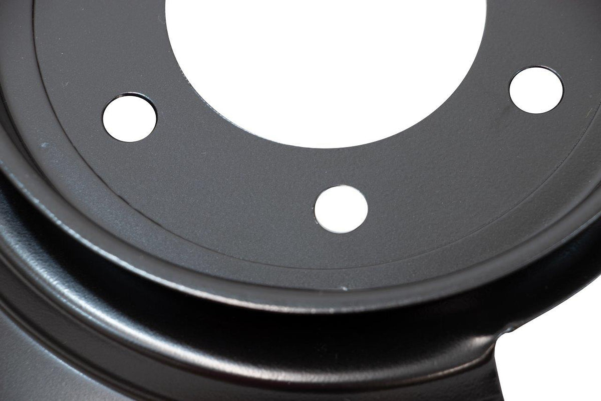 Kentrol 50501 Disc Brake Dust Covers Pair for 1976-1978 Jeep CJ5 CJ7 - Powdercoat Black