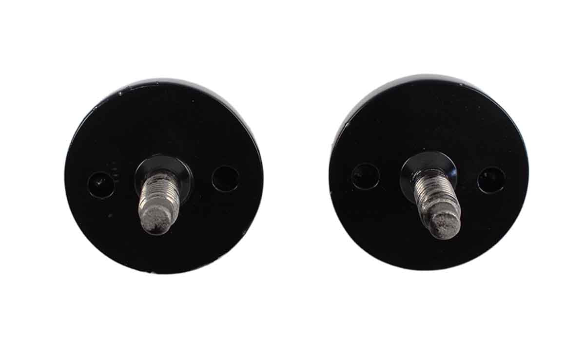 Kentrol 50510 Windshield Knobs Pair for 1976-1995 Jeep CJ Wrangler YJ - Powdercoat Black