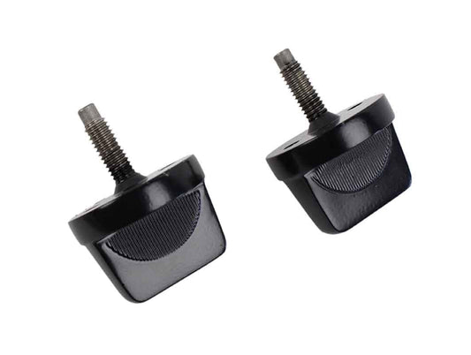 Kentrol 50510 Windshield Knobs Pair for 1976-1995 Jeep CJ Wrangler YJ - Powdercoat Black