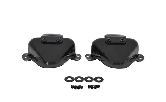 Kentrol 50513 Interior Door Latch Brackets Pair for 1981-1995 Jeep CJ Wrangler YJ - Powdercoat Black