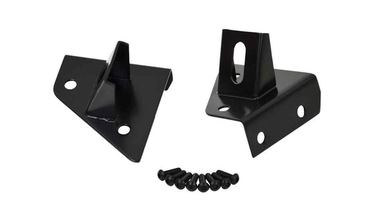 Kentrol 50531 A-Pillar Light Brackets Pair for 1955-1995 Jeep CJ Wrangler YJ - Powdercoat Black