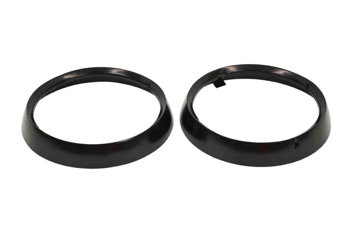 Kentrol 50537 Headlight Bezels Pair for 1972-1986 Jeep CJ5 CJ7 CJ8 - Powdercoat Black