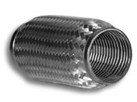 Vibrant SS Flex Coupling with Inner Braid Liner 1.5in inlet/outlet x 6in flex