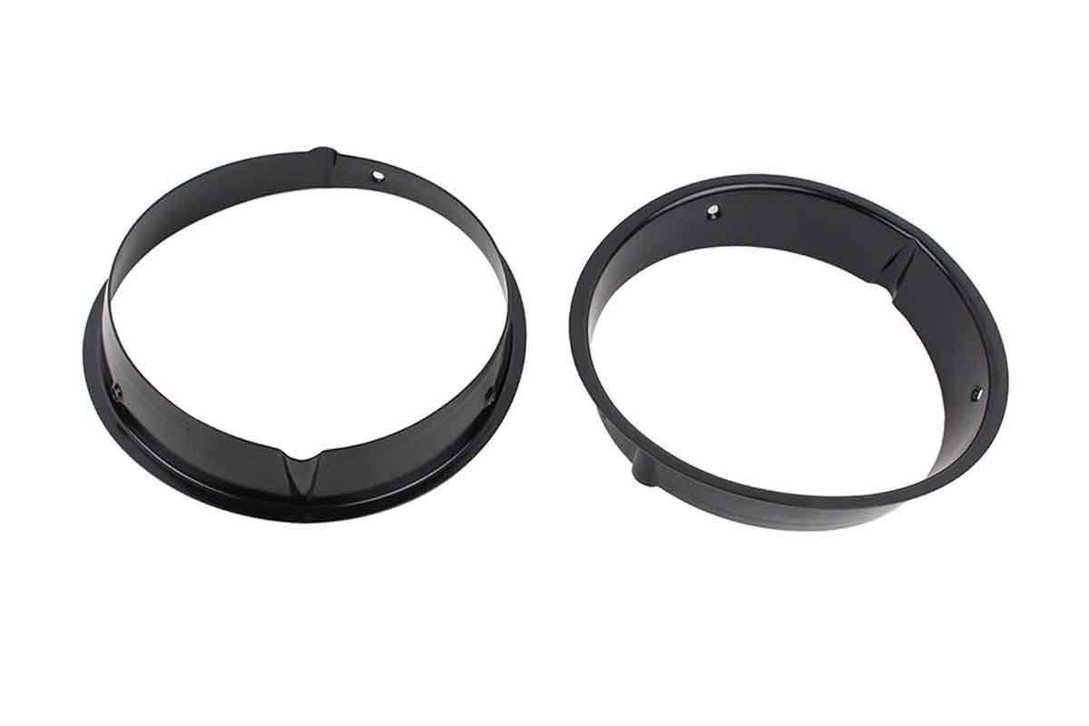 Kentrol 50543 Headlight Bezels Pair for 1997-2006 Jeep Wrangler TJ LJ - Powdercoat Black