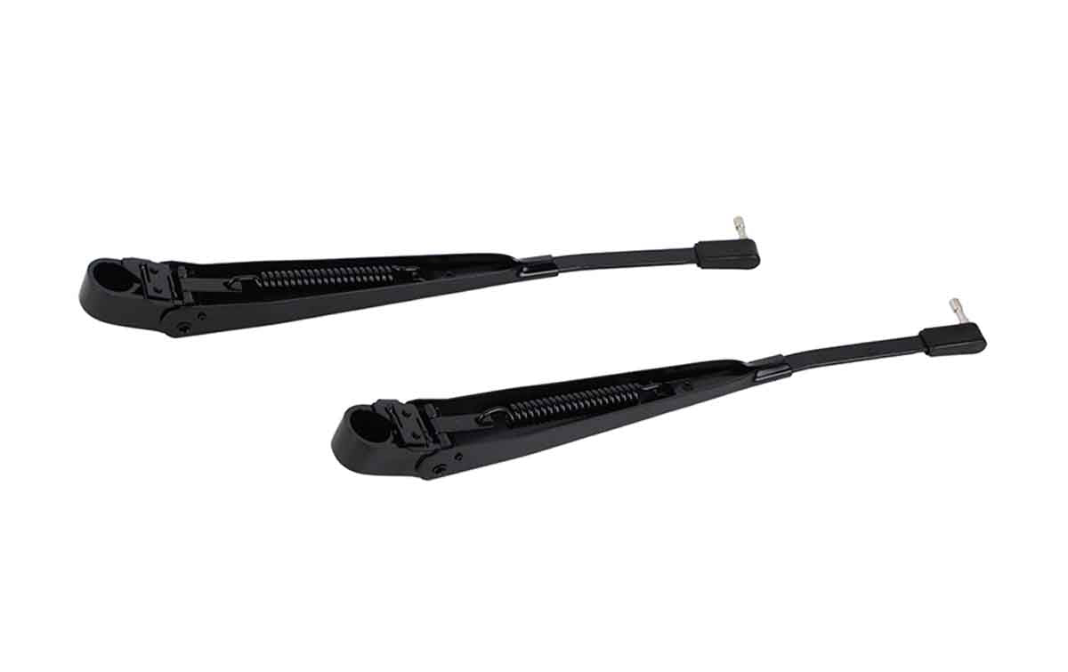 Kentrol 50545 Windshield Wiper Arms Pair for 1987-1995 Jeep Wrangler YJ - Powdercoat Black