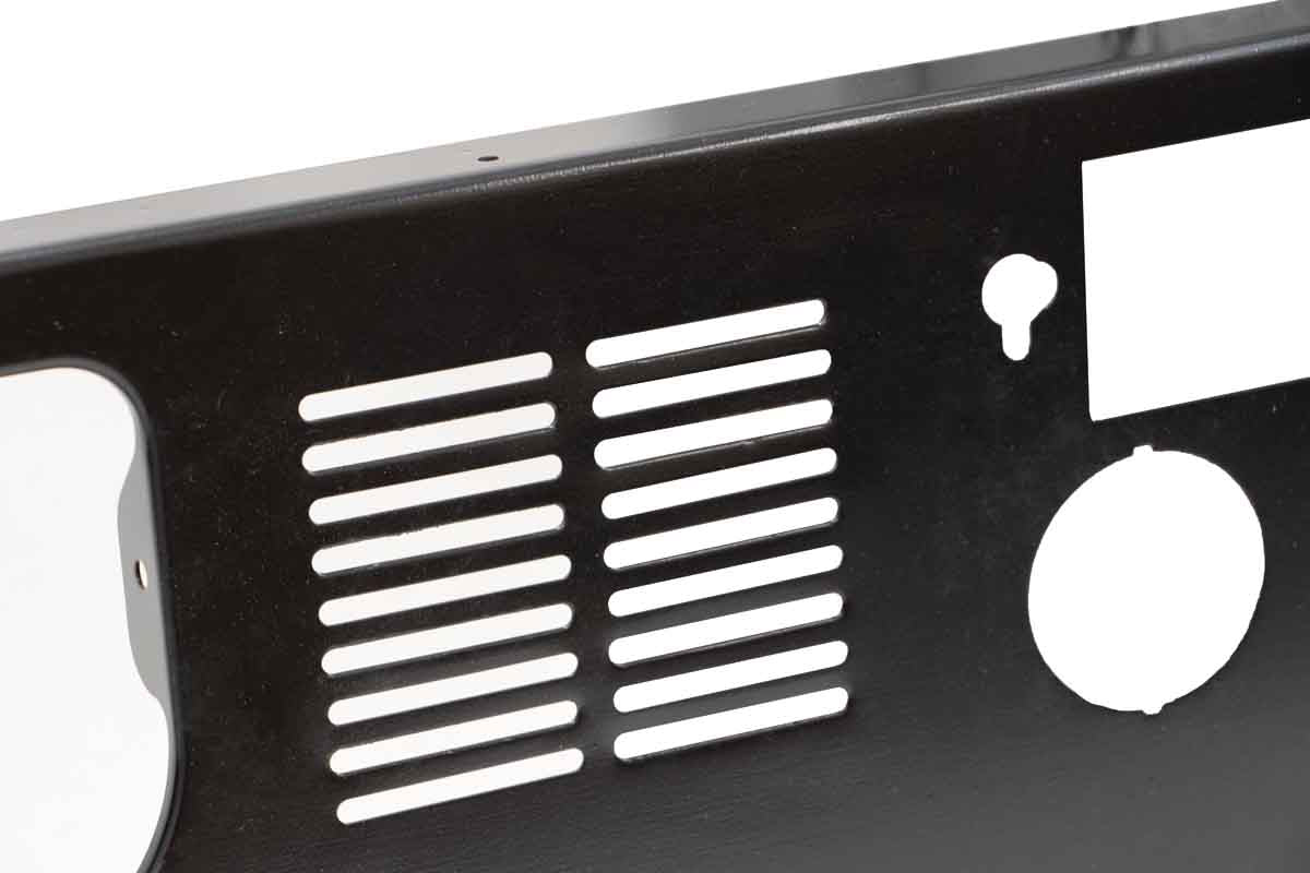 Kentrol 50565 Dash Panel with Radio Opening for 1977-1986 Jeep CJ5 CJ7 CJ8 - Powdercoat Black