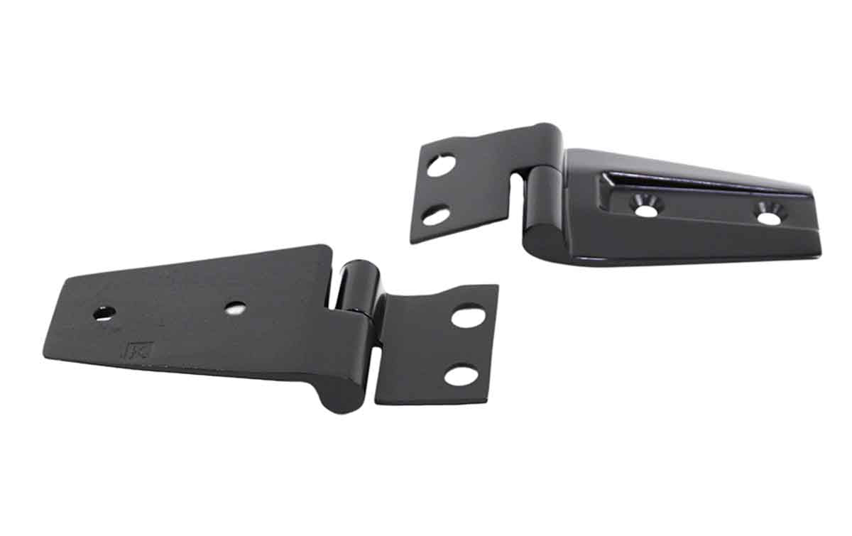 Kentrol 50572 Hood Hinge Pair for 2007-2018 Jeep Wrangler JK - Powdercoat Black