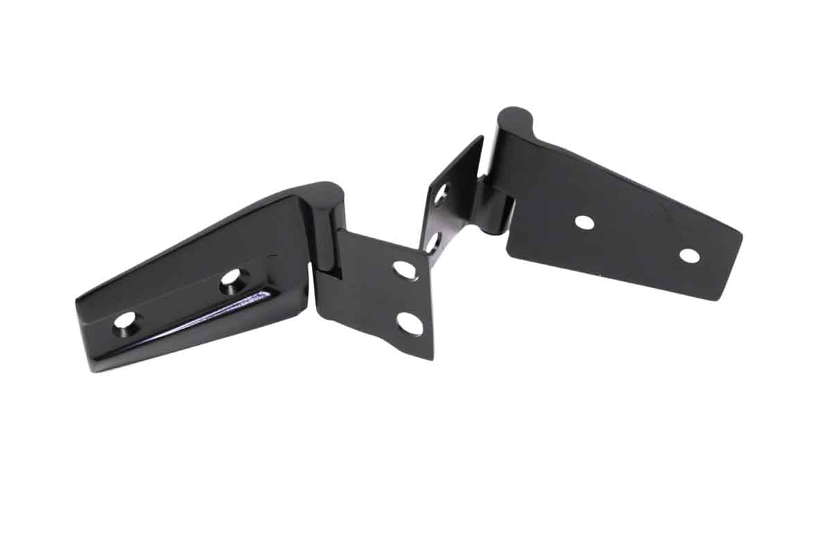 Kentrol 50572 Hood Hinge Pair for 2007-2018 Jeep Wrangler JK - Powdercoat Black