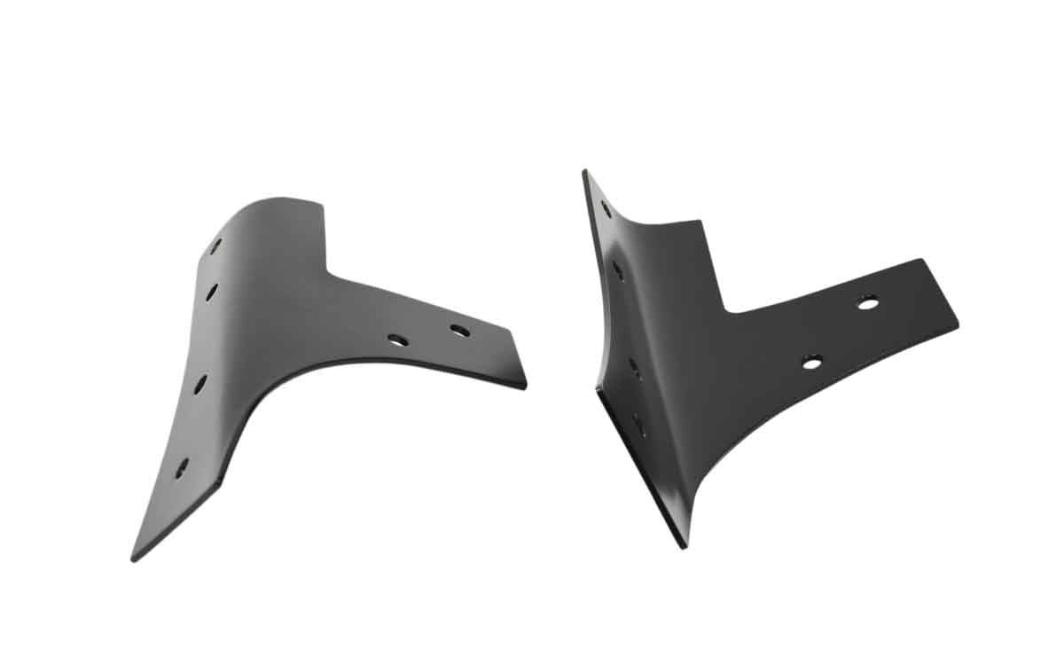 Kentrol 50574 Windshield Supports Pair for 2007-2018 Jeep Wrangler JK - Powdercoat Black