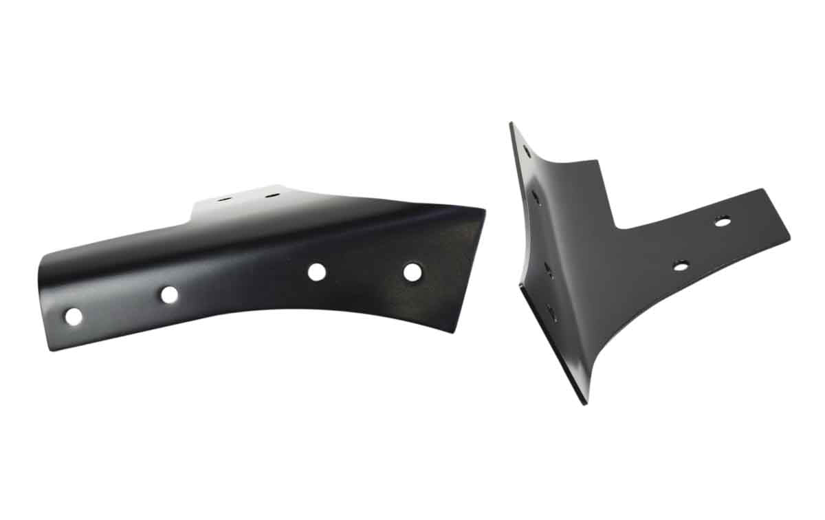 Kentrol 50574 Windshield Supports Pair for 2007-2018 Jeep Wrangler JK - Powdercoat Black