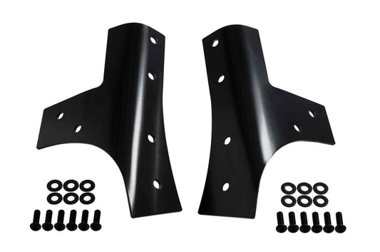 Kentrol 50574 Windshield Supports Pair for 2007-2018 Jeep Wrangler JK - Powdercoat Black