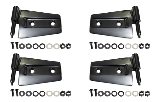 Kentrol 50575 Door Hinge Set 4 Piece for 2007-2018 Jeep Wrangler JK 2-Door - Powdercoat Black