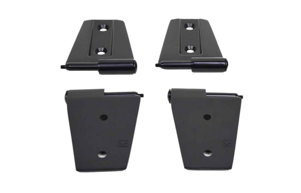 Kentrol 50575 Door Hinge Set 4 Piece for 2007-2018 Jeep Wrangler JK 2-Door - Powdercoat Black