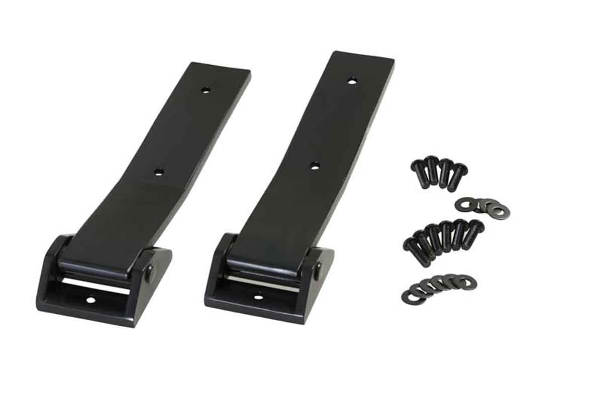 Kentrol 50578 Tailgate Hinge Pair for 2007-2018 Jeep Wrangler JK - Powdercoat Black