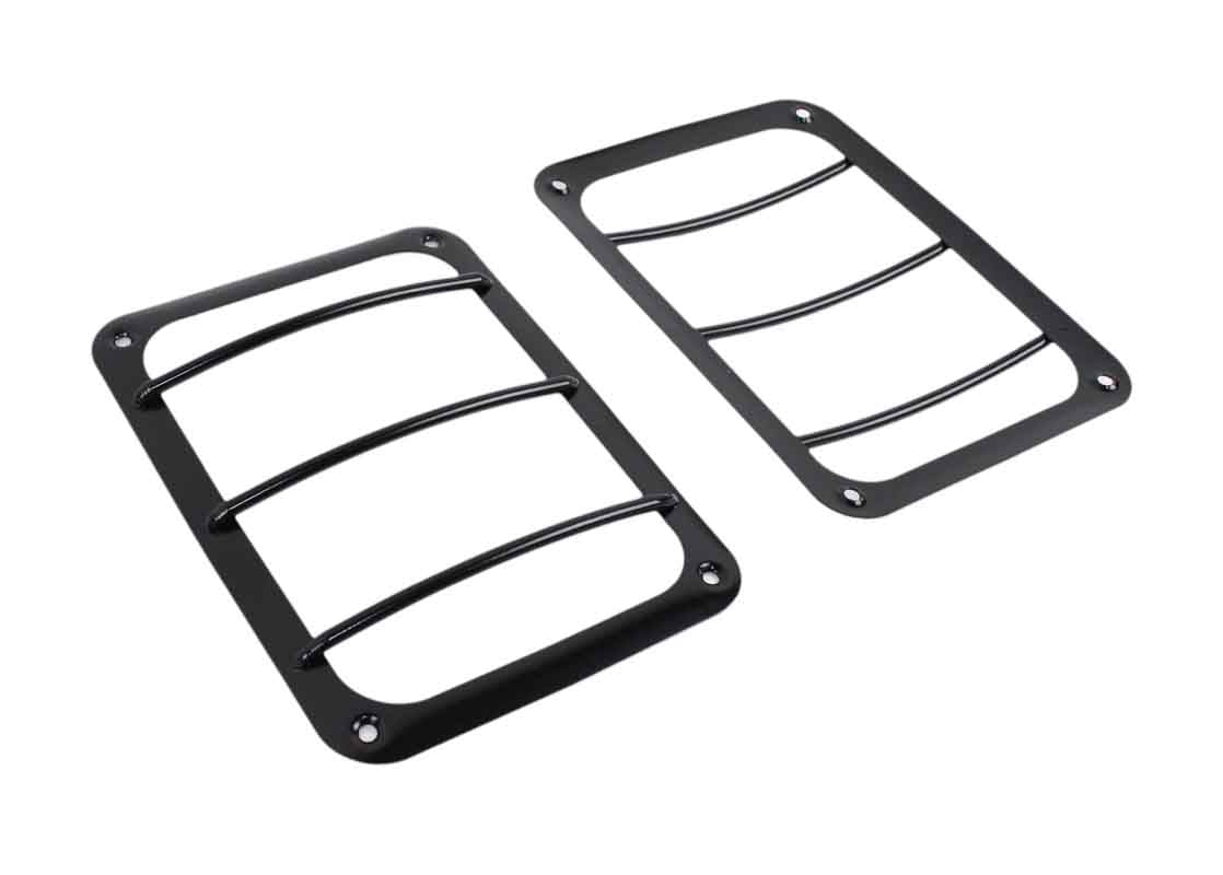 Kentrol 50582 Taillight Guards Pair for 2007-2018 Jeep Wrangler JK - Powdercoat Black