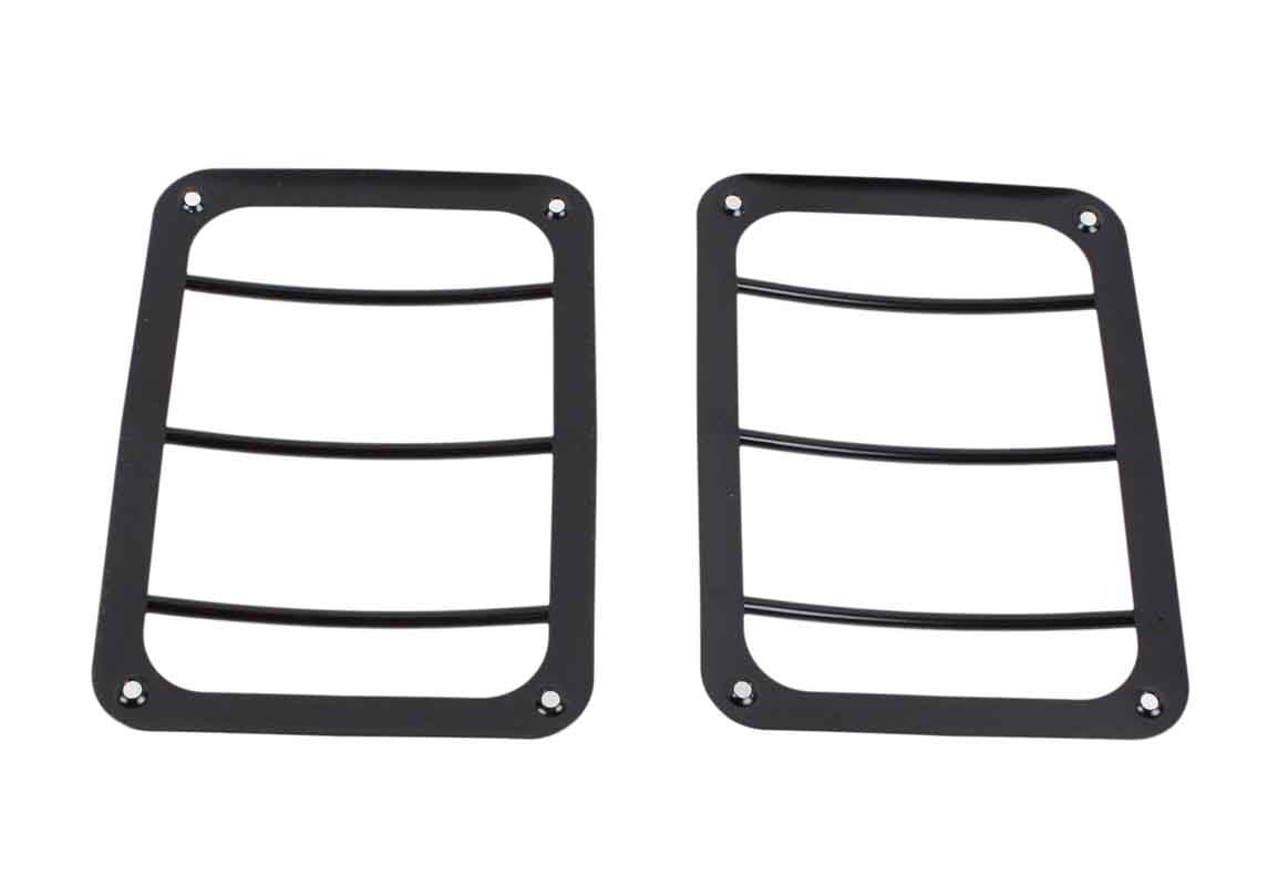 Kentrol 50582 Taillight Guards Pair for 2007-2018 Jeep Wrangler JK - Powdercoat Black