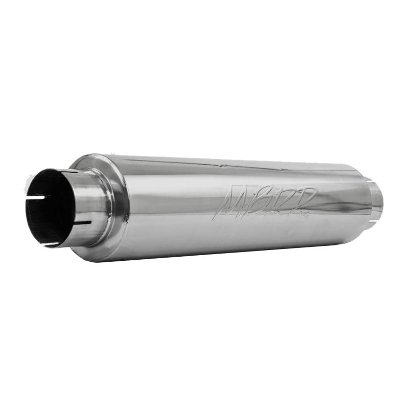 MBRP M1004S Universal Quiet Tone Muffler 4in Inlet/Outlet 24in Body 6in Dia 30in Overall T409 - #M1004S