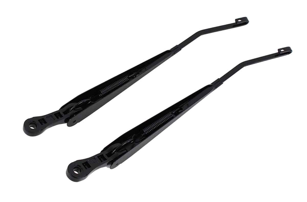 Kentrol 50591 Windshield Wiper Arms Pair for 2007-2018 Jeep Wrangler JK - Powdercoat Black