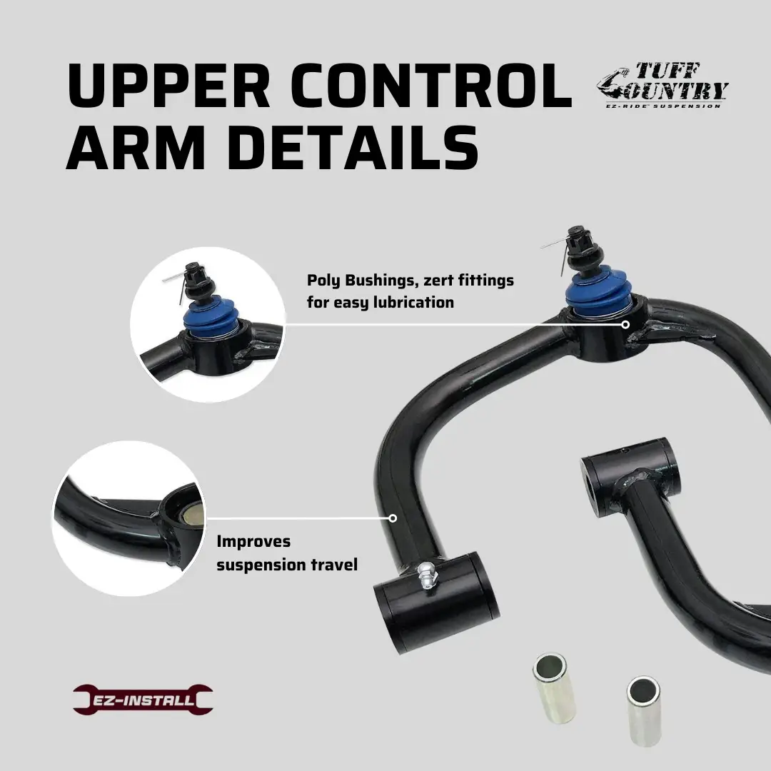 Tuff Country 50935 Ball Joint Upper Control Arms 2-4in Lift for 2003-2024 Toyota 4Runner Tacoma