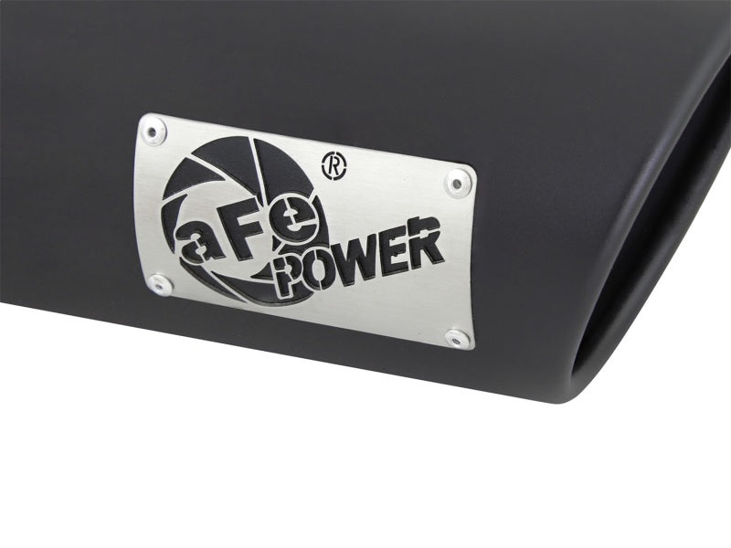 aFe MACHForce XP 3in Inlet x 4in Outlet x 9in Length Clamp-On Black Tip - #49T30401-B09