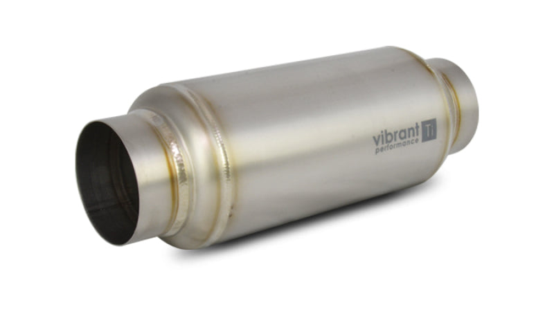 Vibrant Titanium Resonator 3in. Inlet/3in. Outlet x 12in. Long