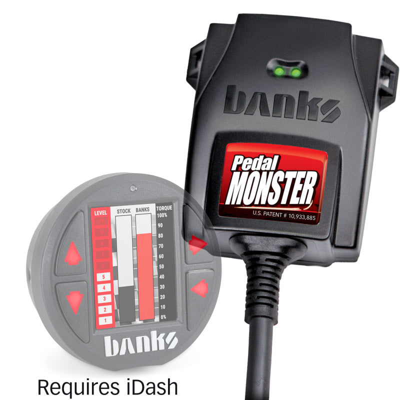 Banks Power Pedal Monster® Kit, TE Connectivity MT2, 6 Way, For Use With iDash® 1.8