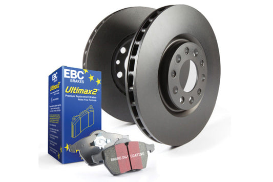EBC 15-17 Polaris Slingshot S20 Front & Rear Brake Kit Ultimax2 Pads RK Premium Rotors S20K2303 (image of S20K1182)