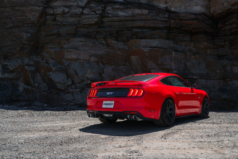 MBRP Mustang GT 5.0 3in Cat Back w/ Quad 4.0in Dual-Wall Tips- T304