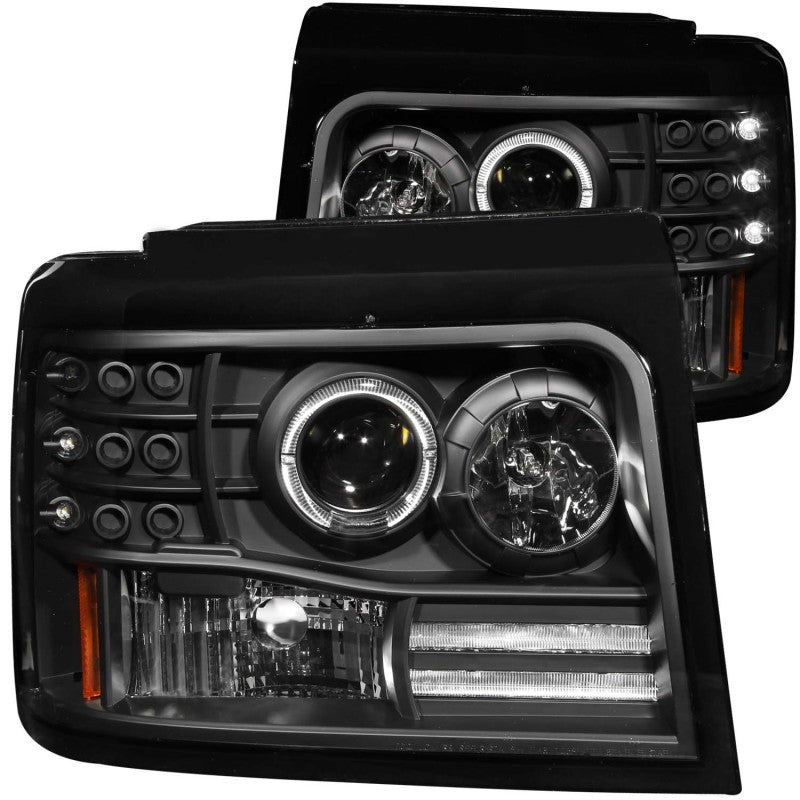 ANZO 1992-1998 Ford F-250 LED Projector Headlights
