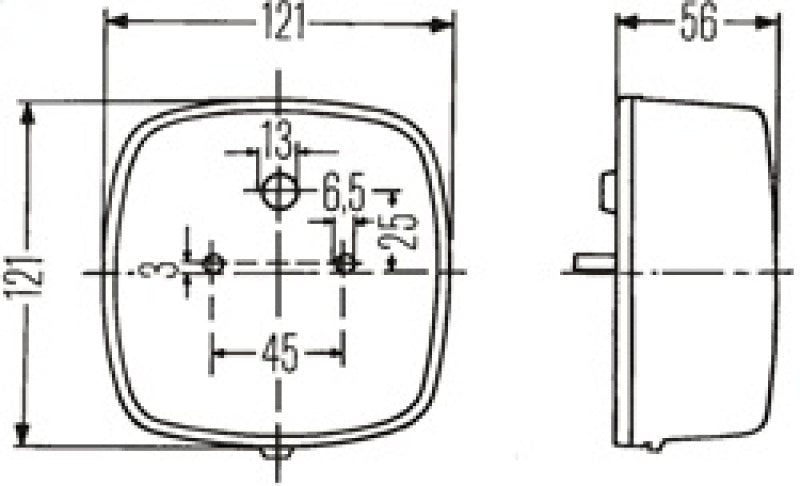 HELLA 002578701 2578 Stop/Turn/Tail/License Plate Lamp
