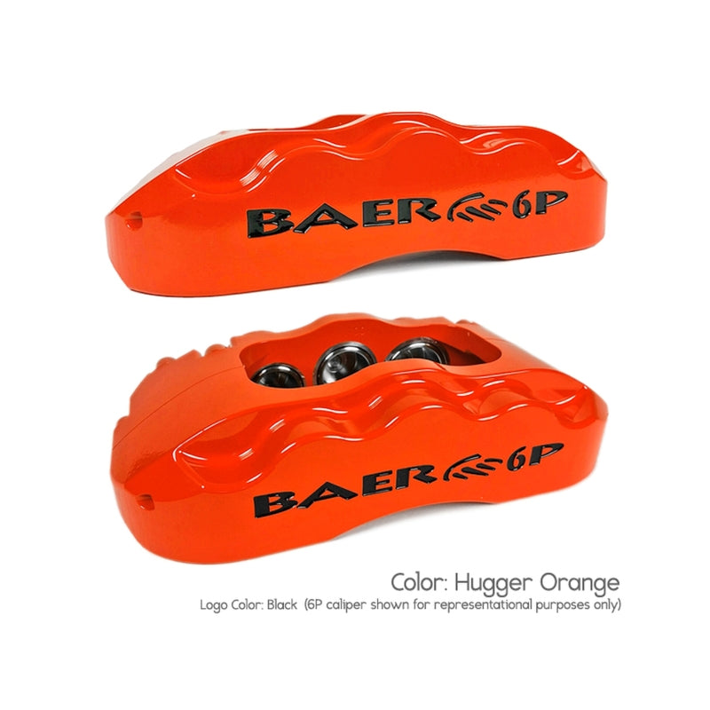 Baer Brakes 1993 Ford Mustang 13in Pro+ Rear SDZ Brake Kit - Hugger Orange — Fits 1993 Ford Mustang w/OE Ford 8.8" C-clip Rear End (5 Lug)