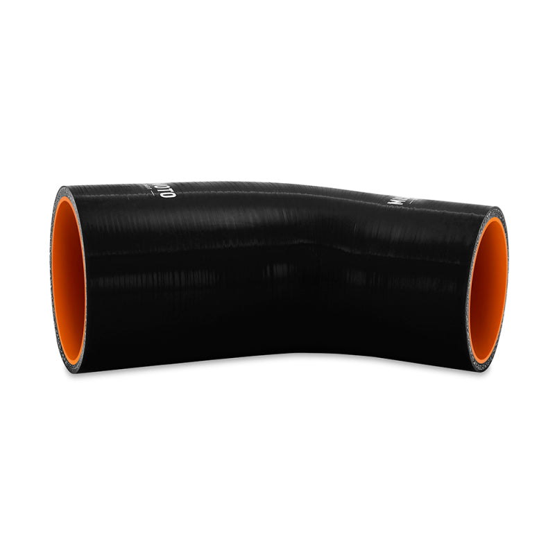 Mishimoto Silicone Reducer Coupler 45 Degree 3in to 3.25in - Black - #MMCP-R45-30325BK