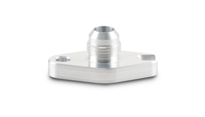 Vibrant Aluminum Oil Drain Flange (w/Crowfoot) -10AN Male Flare 2.060in Bolt