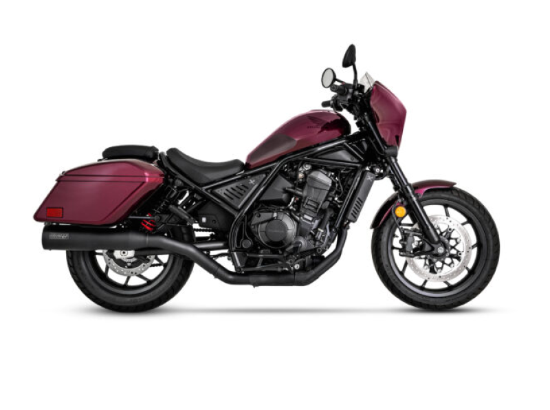 Vance & Hines 48421 Upsweep Slip-On Black for 2017-2024 Honda Rebel 500