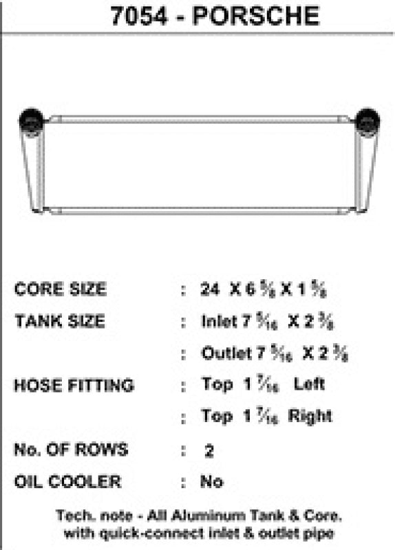 CSF 7054 Radiator for Porsche 911 Turbo (997) Center