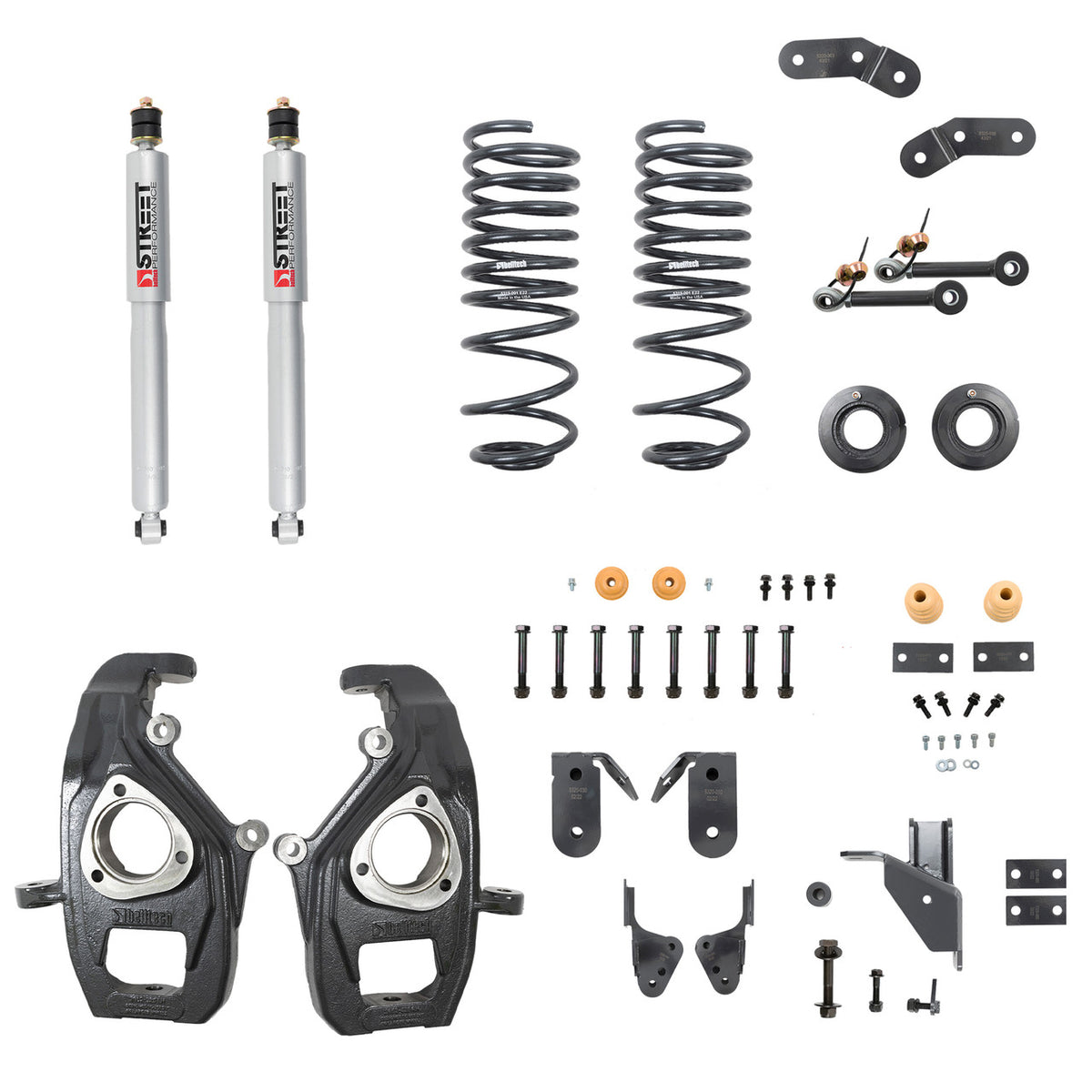 Belltech Lowering Kit 2019+ for Ram 1500 2WD/4WD -2in F/3-4in R