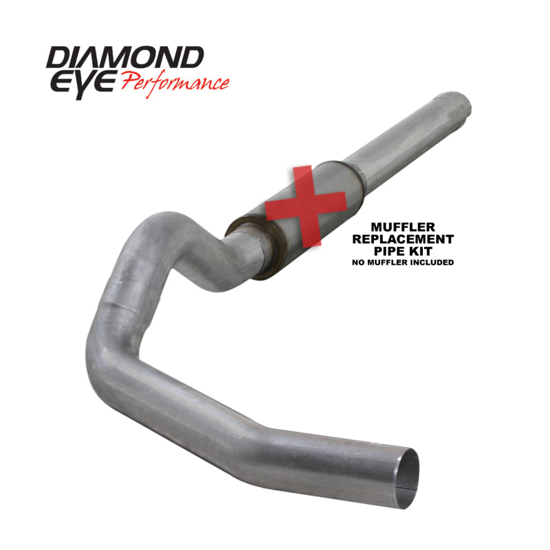 Diamond Eye K5244A-RP 5in Cat-Back Exhaust Muffler Replacement Pipe - 2004-2007 Dodge Ram 2500/3500 | Aluminized