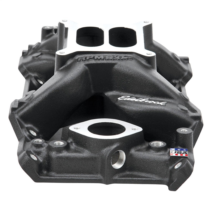 Edelbrock 75763 Intake Manifold RPM Air-Gap Small-Block Chrysler 340-360 Black