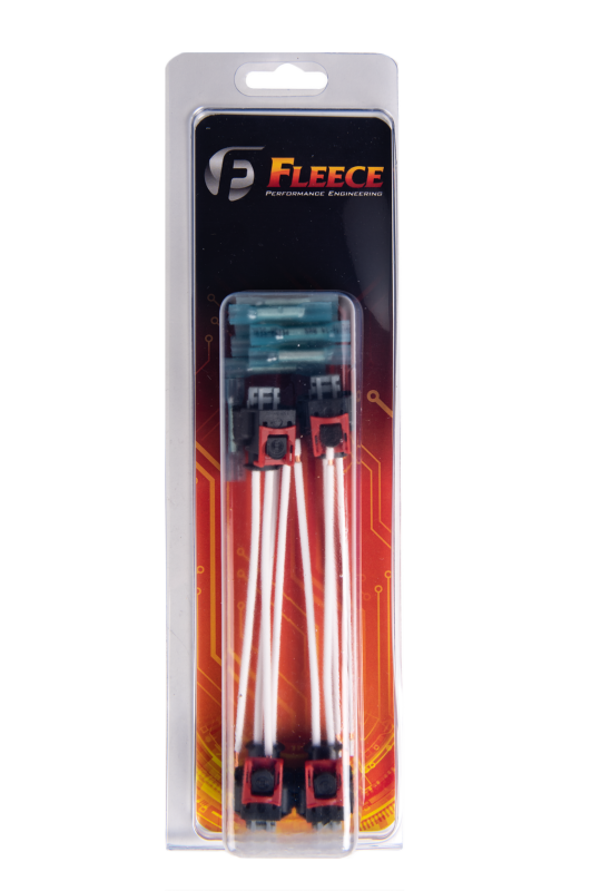 Fleece Performance FPE-HAR-L5P-INJ-PT-4P for 17-22 GM 2500/3500 Duramax Replacement Fuel Injector Connector w/Pigtail (4 Pack)