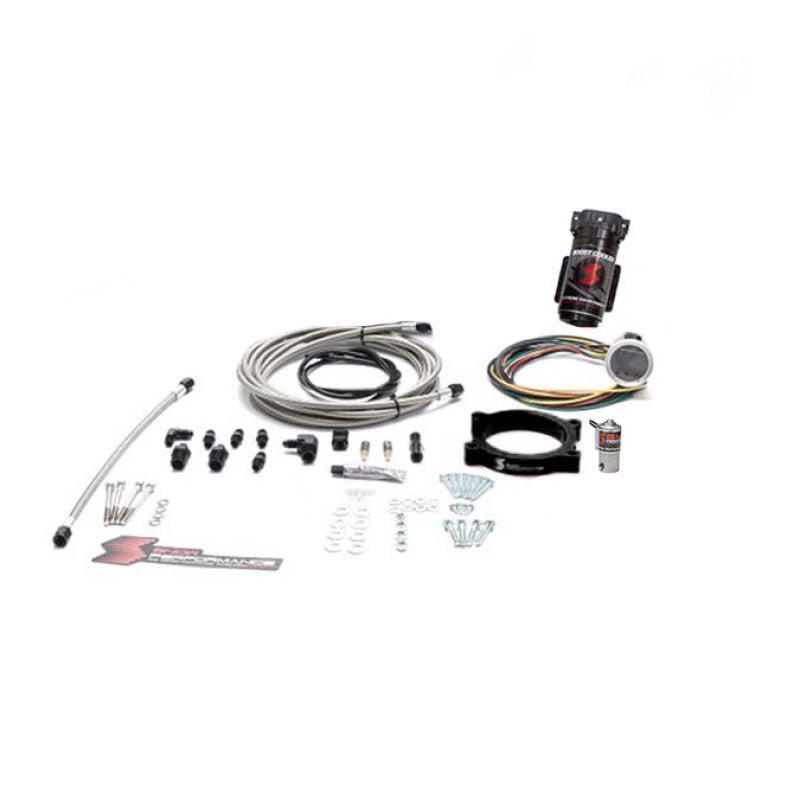 Snow Performance SNO-2160-BRD-T for 10-15 Camaro Stage 2 Bst Cooler Forced Induction Water Injection Kit (SS Brded Line/4AN) w/o Tank